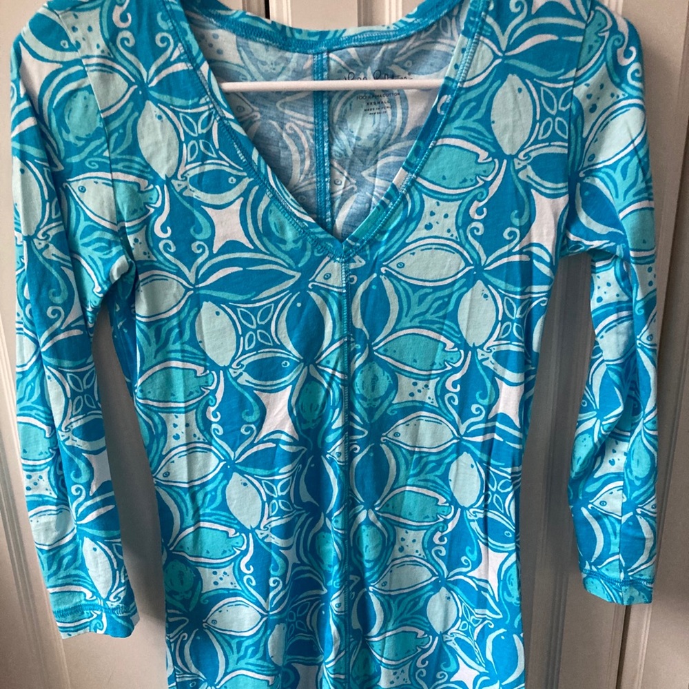 Lilly Pulitzer blue cotton dress